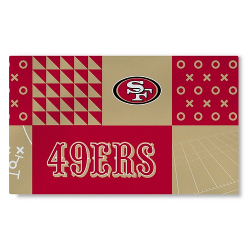 Моющийся коврик для гостиной Northwest NFL San Francisco 49ers Colorblock, 36 X 60