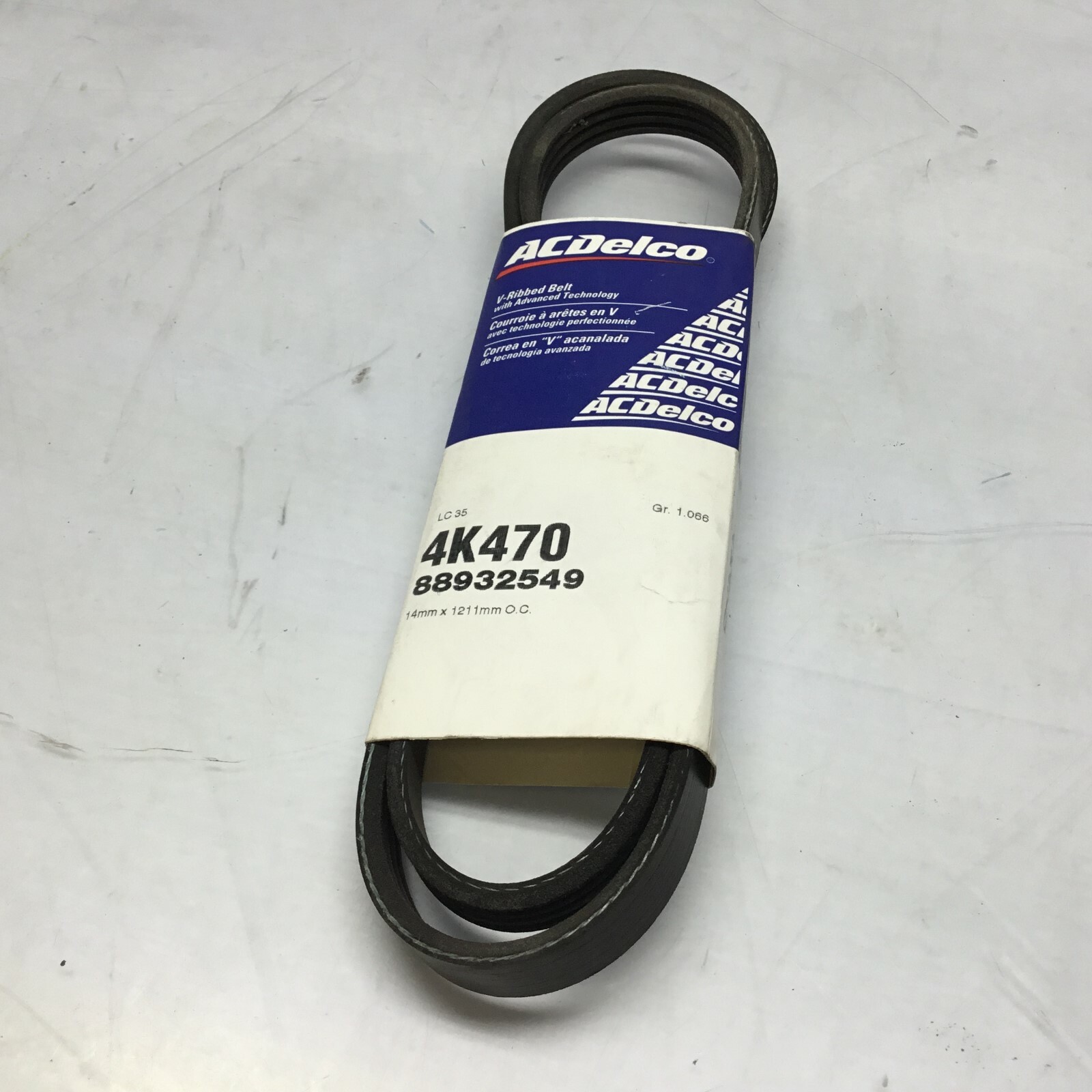 Genuine ACDelco Standard V-Ribbed Serpentine Belt 5K551
