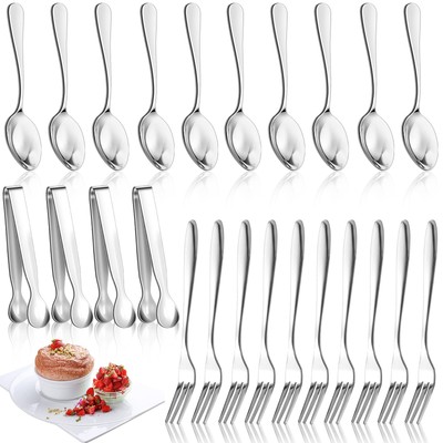 24 Pieces Charcuterie AccessoriesStainless Steel Charcuterie Utensils With Sp...