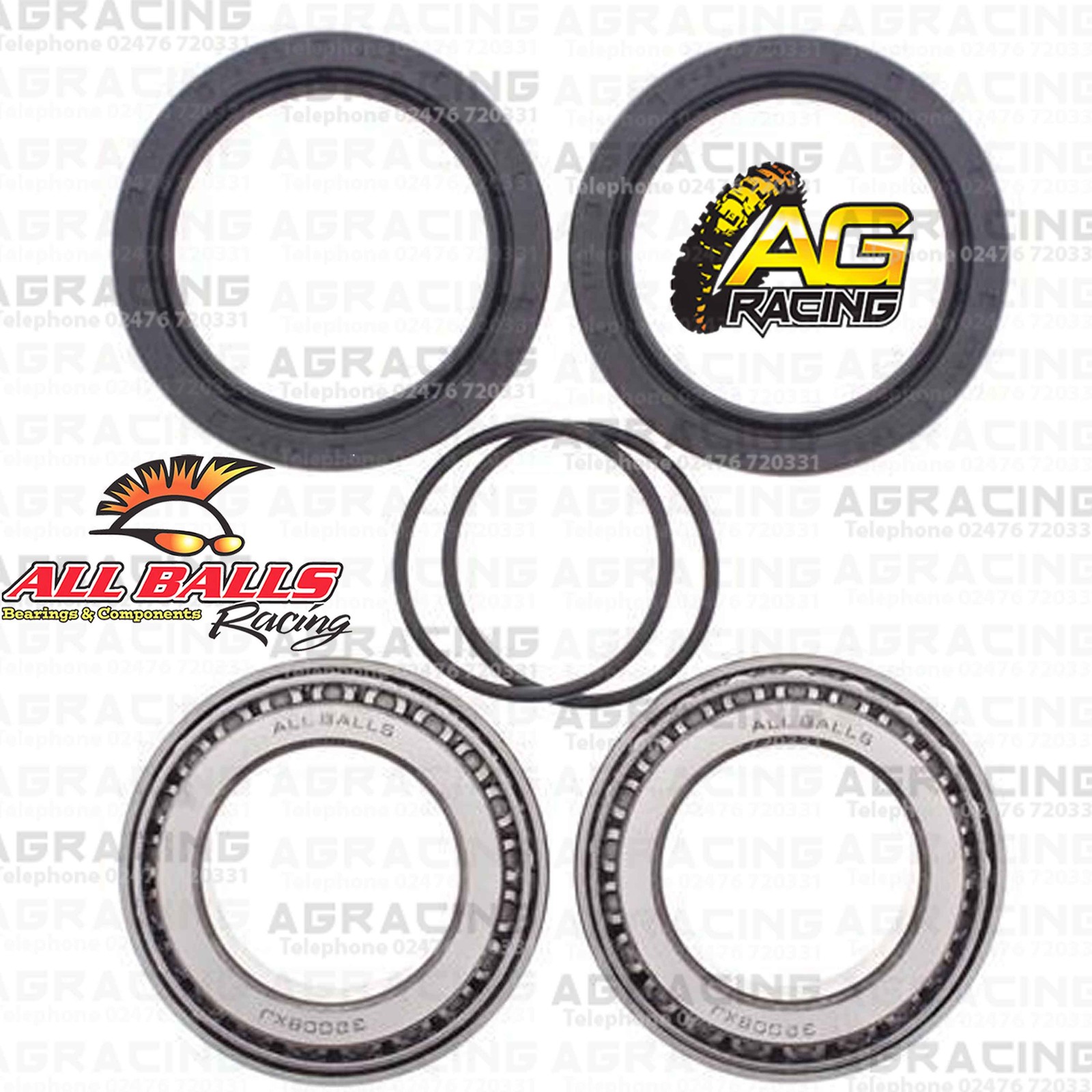 All Balls Rear Axle Wheel Bearings & Seals Kit For Polaris Predator 500