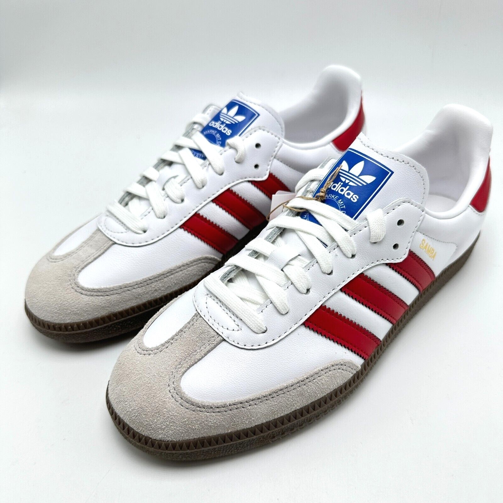 ADIDAS Originals Samba OG White Better Scarlet IG1025 Men's