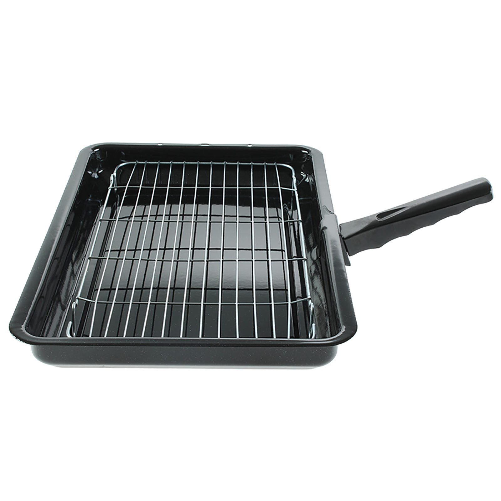 For AEG Universal Enamel Grill Pan & Detachable Handle 360 x 240mm