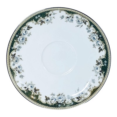 Noritake China FELLICIA 6977 Green Flowers Porcelain 5 7/8  Saucer NEW