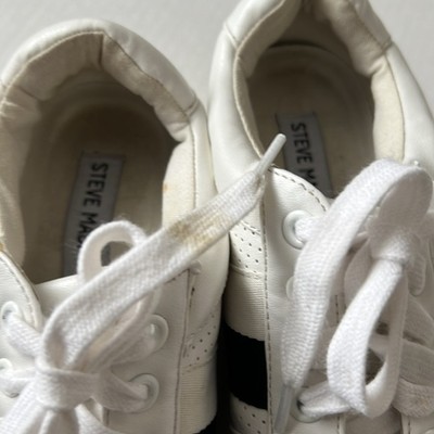 Steve Madden Women&rsquo;s Braden Sneaker White Multi Platform Shoe Size 6.5