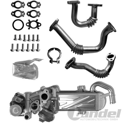 AGR-MODUL AGR-KÜHLER KOMPLETT für 2.0 TDI AUDI A3 8P Q3 VW GOLF VI PASSAT B6 B7