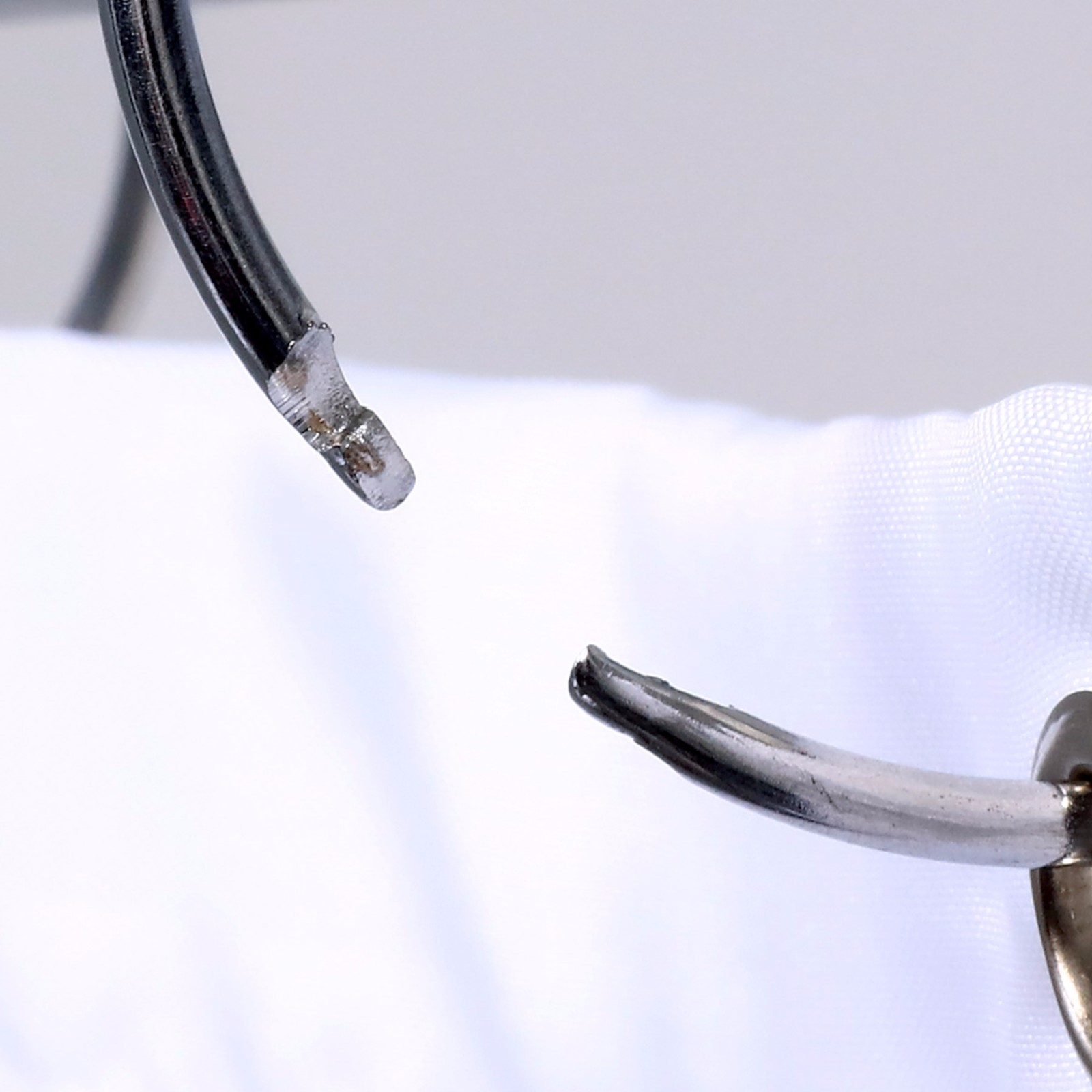 Chrome Simple Slide Shower Curtain Rings: Set of 12 Rust Resistant Curtain Rings