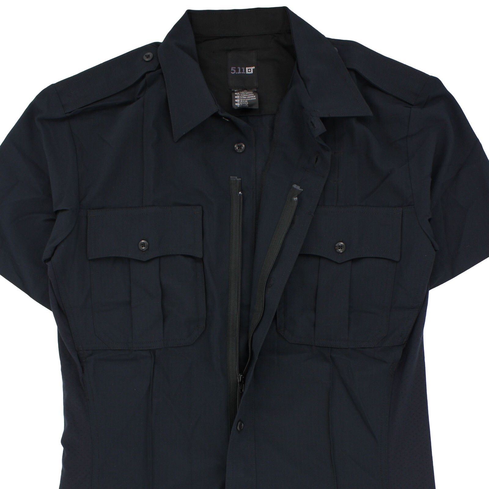 5.11 Tactical Shirt, Men's Stryke Ripstop Short Sleeve Zipper Flex-Tac Shirt