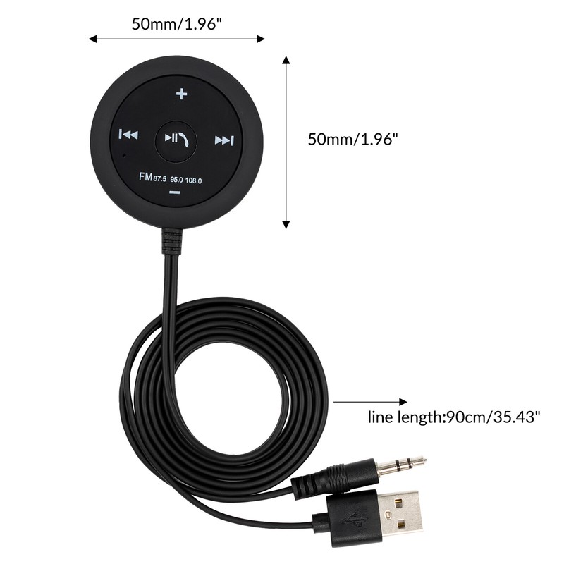FM Transmitter Car Wireless Bluetooth MP3 Player Charger Aux Adapter Hands-Free