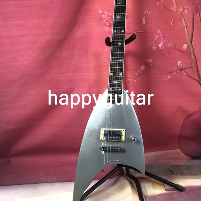 Silver Special Shape Electric Guitar H Pickup Tune-o-matic Bridge 6 strings