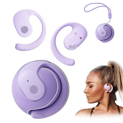 Wireless Headphones Bluetooth 5.4 Stereo Ear Hook Headset TWS Earphones Earbuds