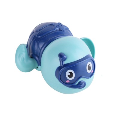 Kids Toy Simple Operation Entertainment Tortoise Winding Bath Toy Smo Light Blue