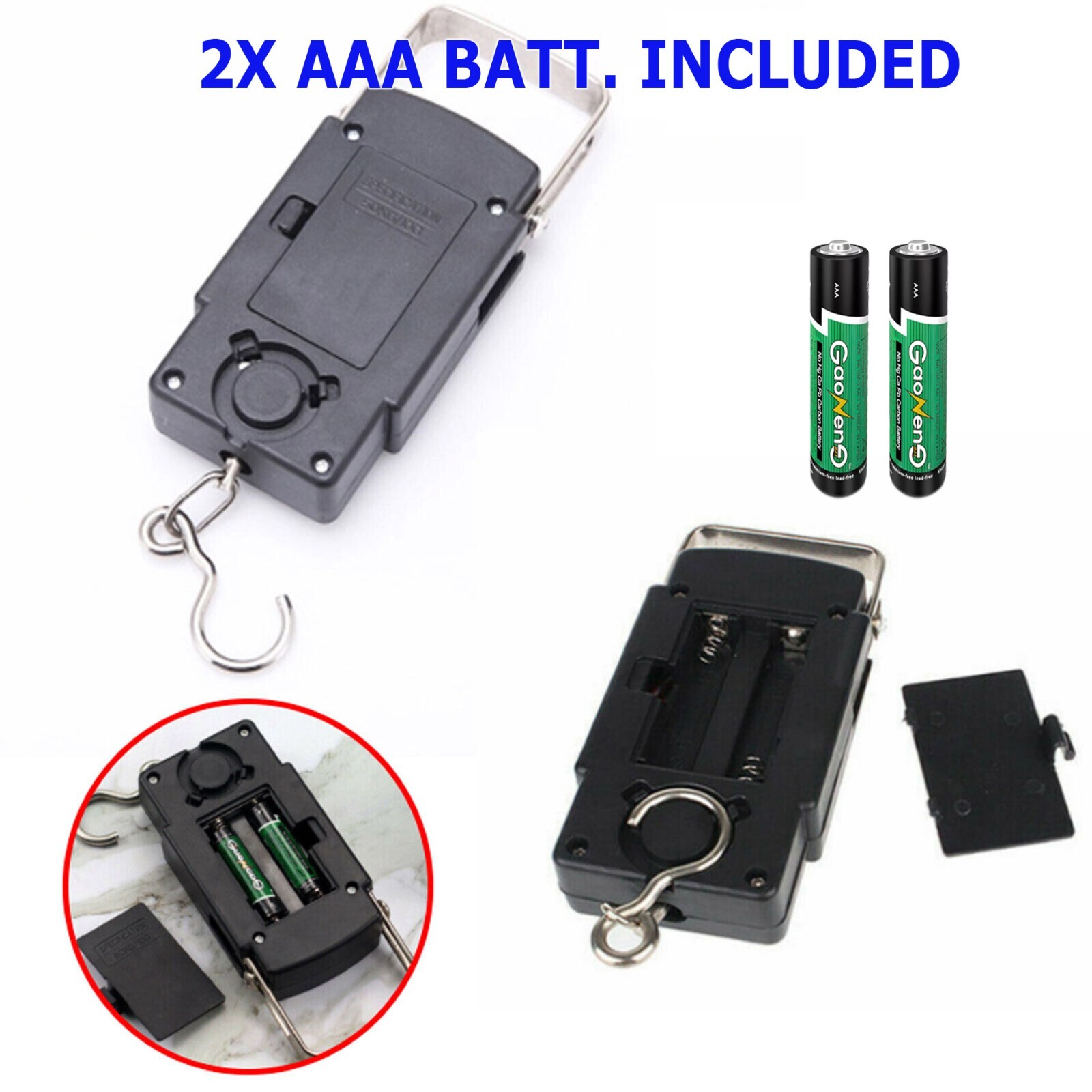 Portable Travel LCD Digital Hanging Luggage Scale Electronic Weight 110lb / 50kg