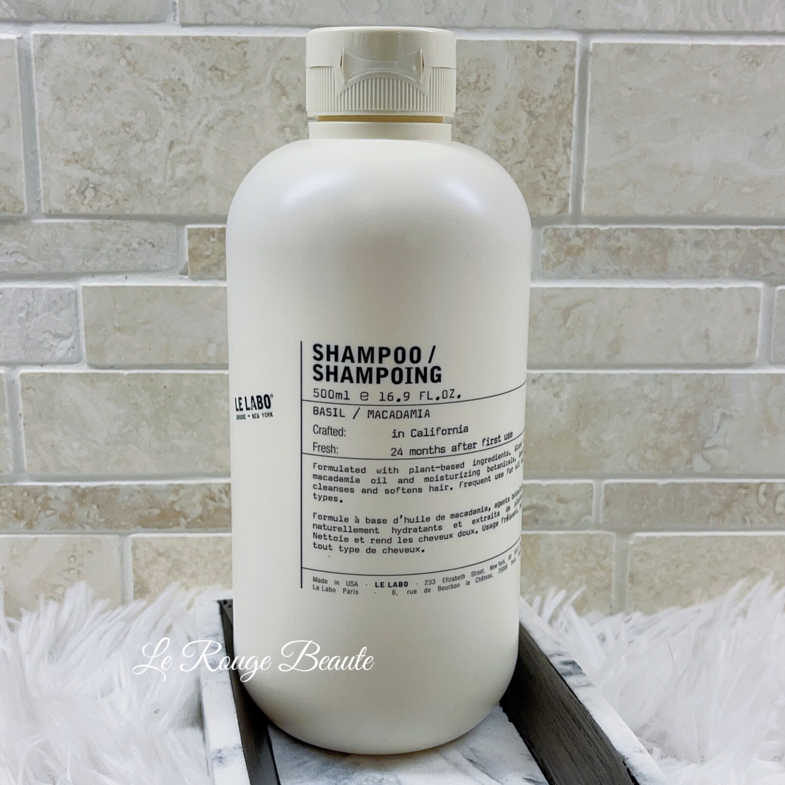 Le Labo Shampoo - Basil / Macadamia - Large Size 500mL / 16.9 Oz