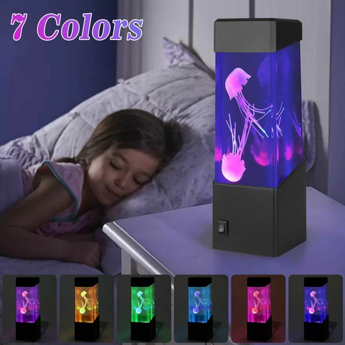 Jellyfish Aquarium LED Multicolor Lighting Fish Tank Mood Lamp Night Light HOT