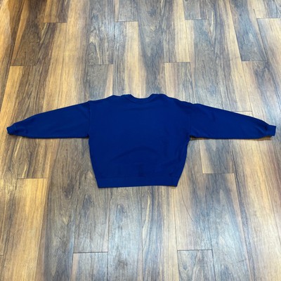 Pre-owned Sp5der Varsity Web Crewneck - Navy In Please See Photos For Exact Color