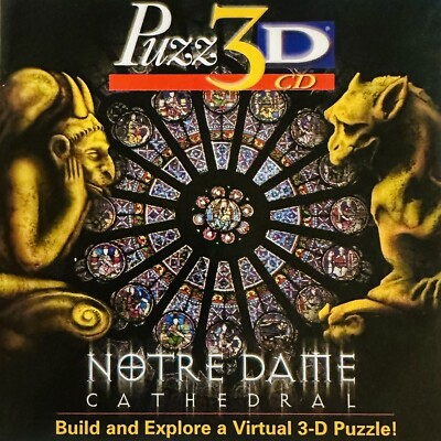 Puzz 3D CD NOTRE DAME CATHEDRAL by Wrebbit PC Game CD-ROM Adventure