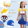 Sukyfecde Cowgirl Cowgirl Costume for Girls Dress up Toddler Kids Princess Dresses Halloween Dress Up Birthday Party Outfit 4-5t Yellow