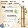 Caffeine Eye Serum, Hyaluronic Acid Under Eye Cream for Dark Circles and Puffiness Anti Aging with 360° Massage Ball Reduce Bags, Wrinkles and Fine Lines 20ML