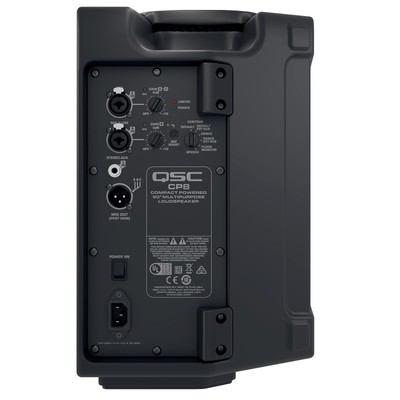 QSC CP8 CP Series 8" Powered Active 1000 Watt Compact DJ PA Speaker