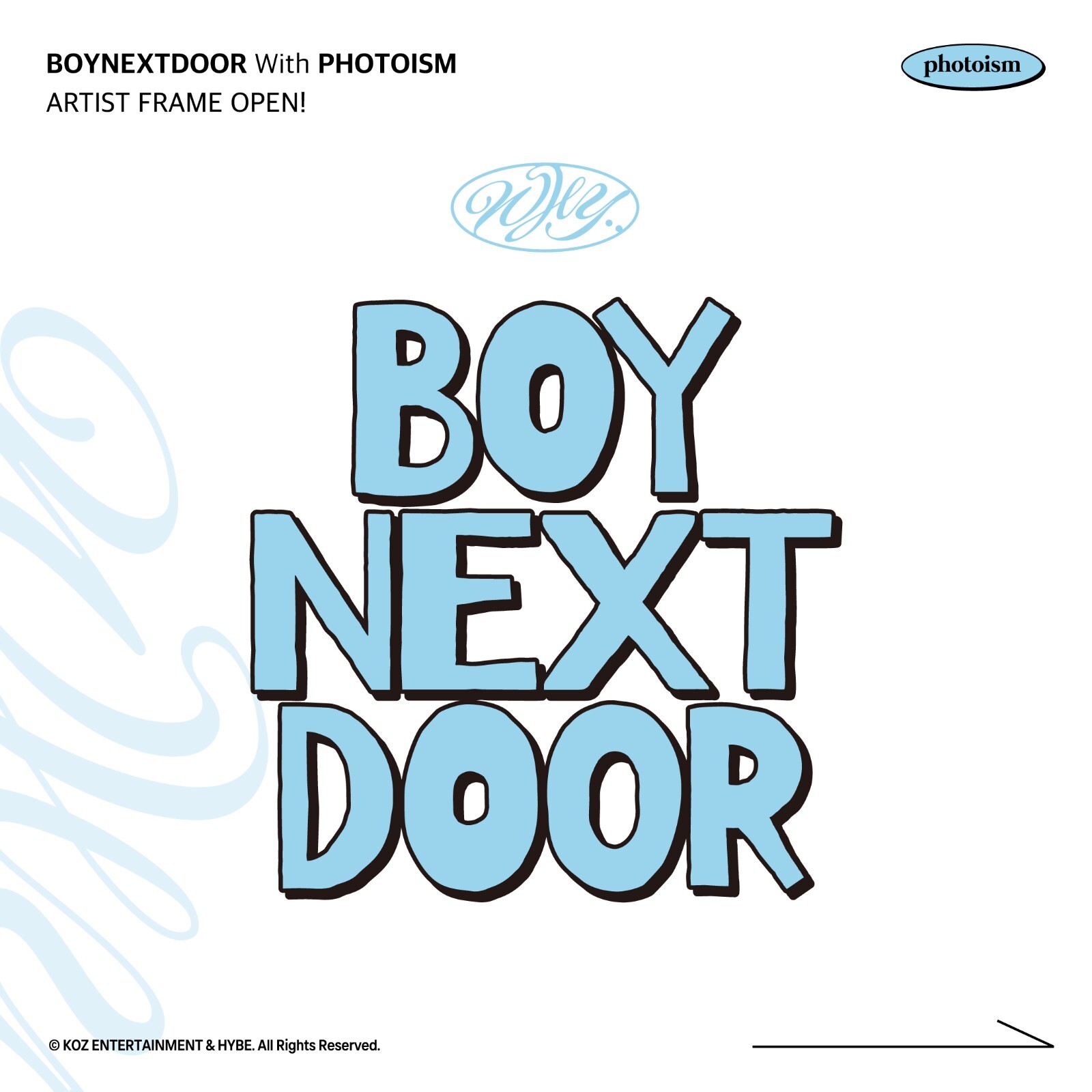 タレントカード BOYNEXTDOOR [HOW?] PHOTO CARD FRAME BOYNEXTDOOR HOW? sticker ver. Official Photo card Polaroid
