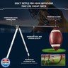 YNSZAS 𝙉𝙀𝙒 Football Kicking Tee, Portable Field Goal Kicking Holder Stand, Kickoff Tee Compatible with All Football Sizes, Football Training Practice Equipment for Adult and Youth