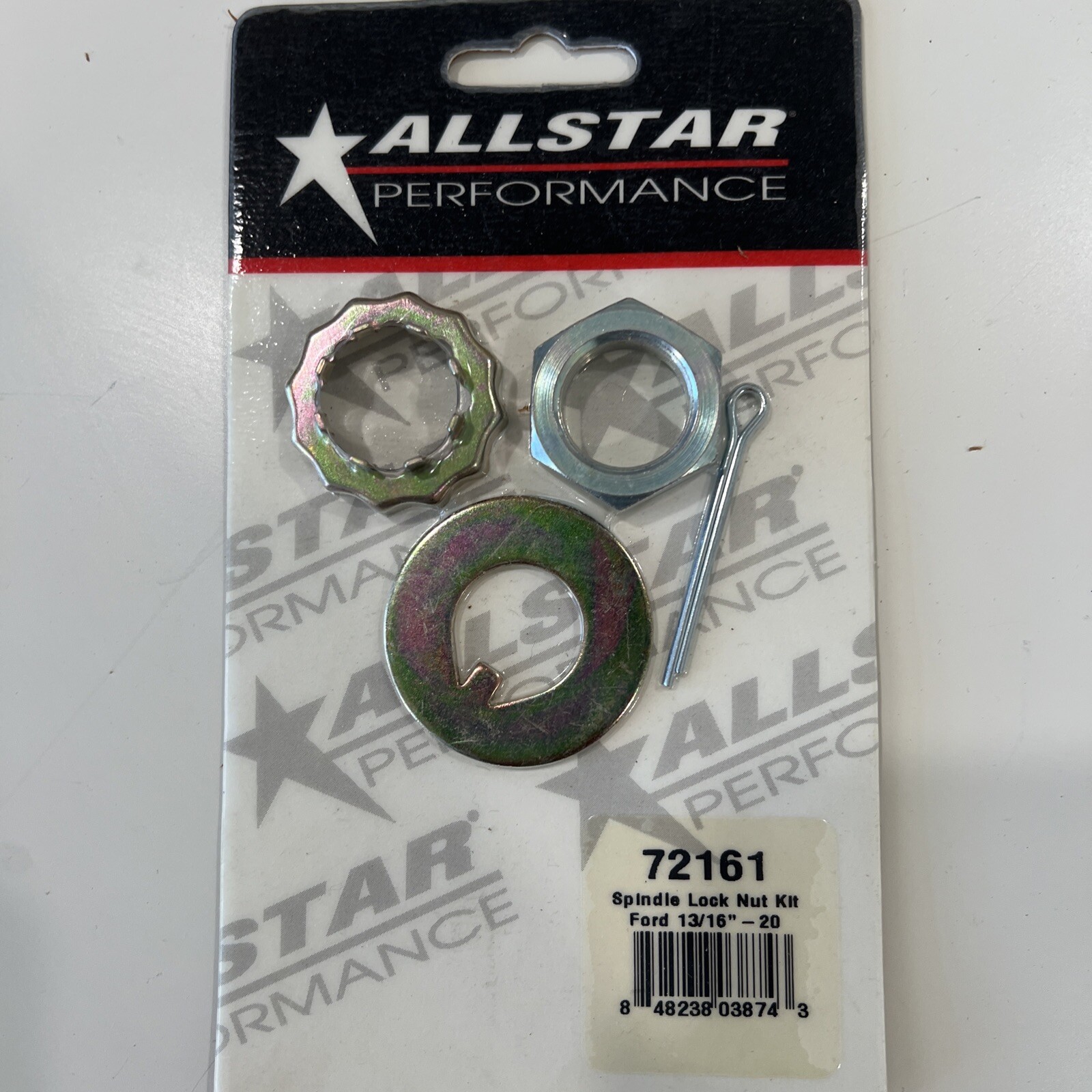 Allstar Spindle Lock Nut Kit Ford 13/16in-20 Allstar Spindle Lock Nut Kit Ford 13/16in-20