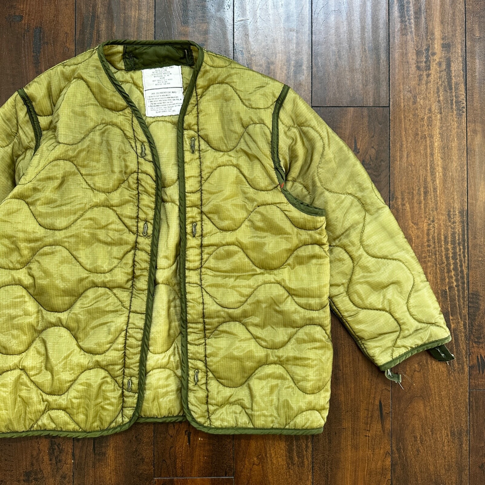 70s USA製　EMARジップ　ミリタリージャケット SQUADRON Vtg'70 Vietnam US Army 8405-935-4705 Coat WR Ripstop Poplin