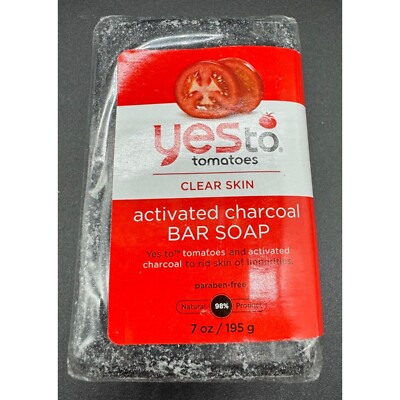 Yes To Tomatoes Activated Charcoal Bar Soap 7 Ounce