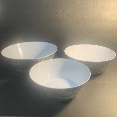 NEW Temp-Tations Old World Confetti Melamine Serving Bowls Set 3 Nested Plastic