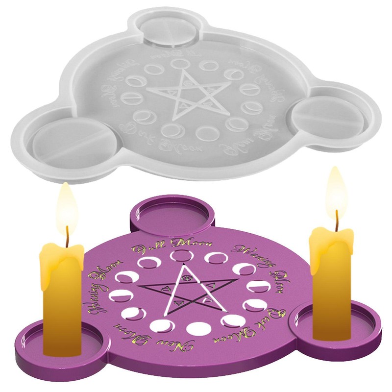 Mould Tray Lunar Candle Holder Mold Candle Holder