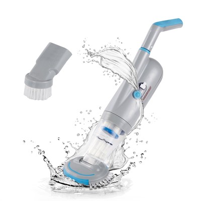 Handheld Pool Vacuum with Filter Space, Cordless and Rechargeable Pool Cleane...