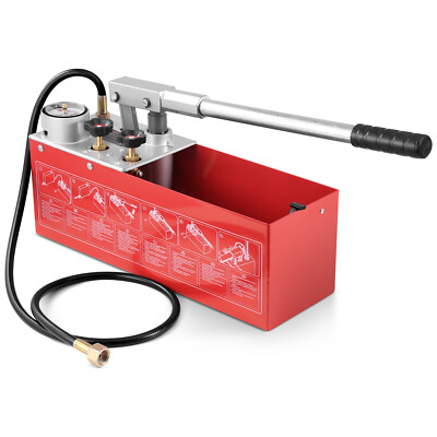 VEVOR Hydrostatic Pressure Test Pump Hydraulic Manual 25bar/362PSI Dual Valve
