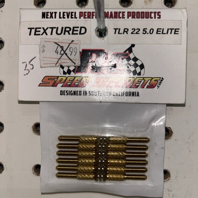 Rc Speed Secrets Grade 5 Titanium texured  Turnbuckles For TLR 22 5.0 Elite
