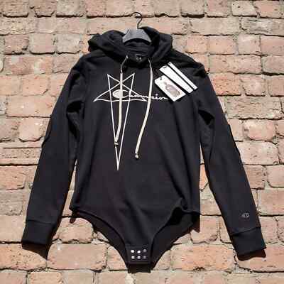 インナー・ルームウェアその他 RICK OWENS Champion x Rick Owens hooded bodysuit White Rick Owens Champion X Hooded Bodysuit In White | ModeSens