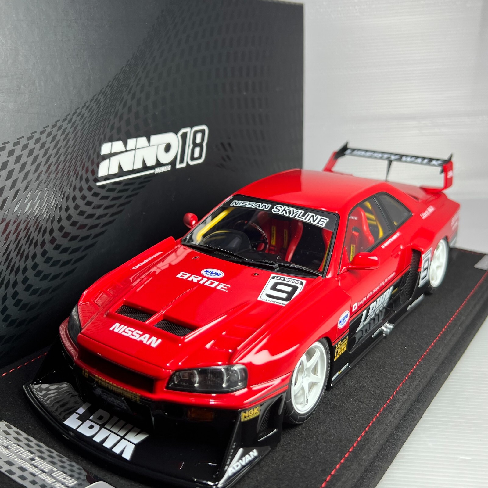 1/18 INNO Nissan Skyline GTR ER34 LBWK Super Silhouette 1/18 INNO Nissan Skyline GTR ER34 LBWK Super Silhouette