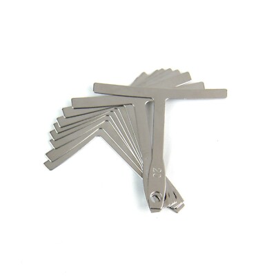 Guitar Understring Radius Gauges Fingerboard Nut Saddle Radius, Steel,Set of 9