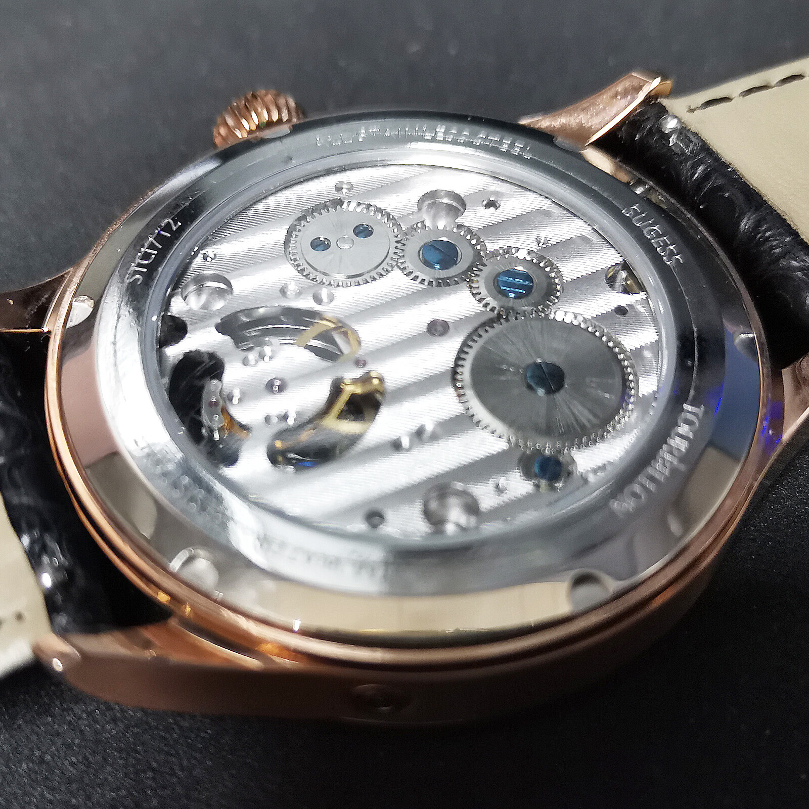 Pre-owned Sugess Tourbillon Master Day Date Seagull St8004 Mechanical Watch Su8004gw5
