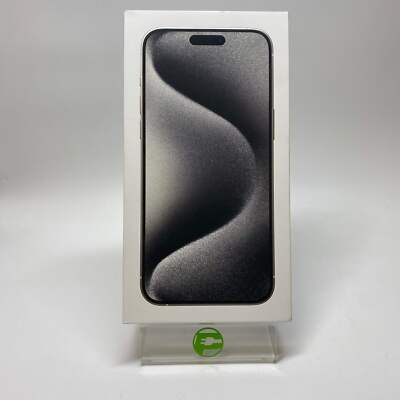 New Unlocked Apple iPhone 15 Pro Max eSIM 256GB White Titanium MU673LL/A