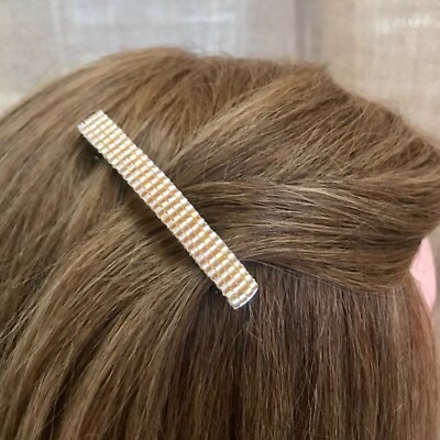 Light Amber Color French Barrettes, Small, 60mm