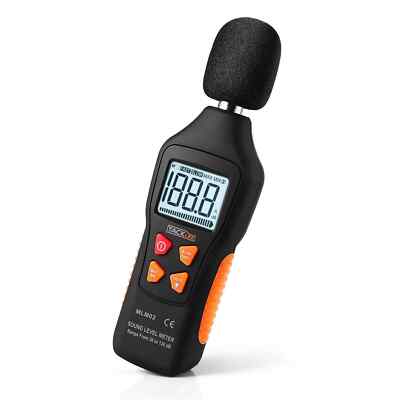 TACKLIFE Digital Sound Level Meter, Decibel Meter 30-130dB(A) Range with Sound S