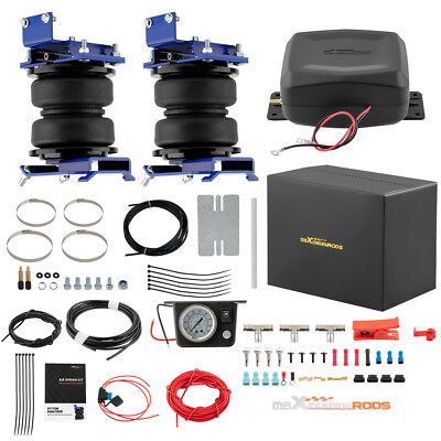 Air Suspension Helper Spring + Compressor Kit For Dodge Ram 1500 2011-2018