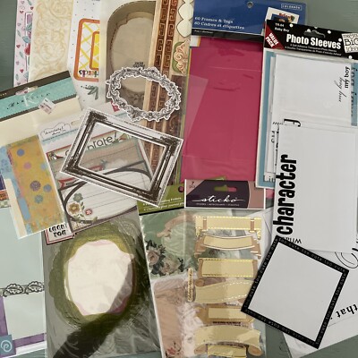 Scrapbook Supplies Lot E