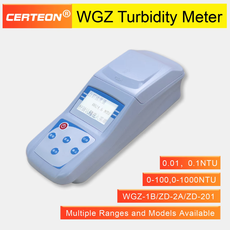 Portable Digital Turbidity Meter ZD-2A 0-1000 NTU 90° Scattered Light Handheld W