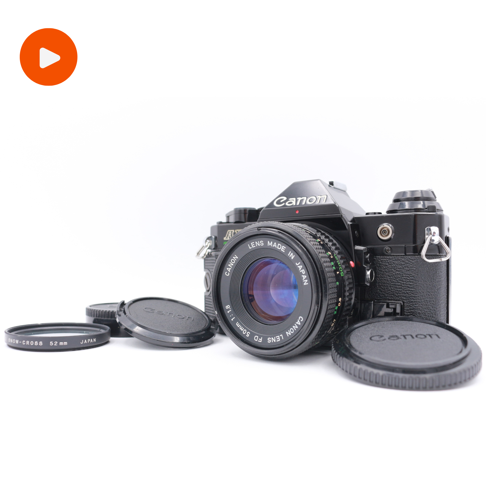 NEAR MINT] Canon AE-1 Program 35mm Film Camera NEW FD 50mm