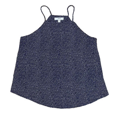 NWT Francesca's Mine Navy & White Roxy Polka Dot Tank Top - SIZE S