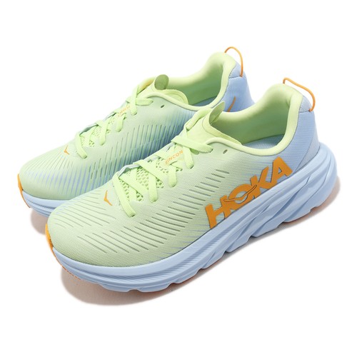 Женские беговые кроссовки Hoka Rincon 3 D Wide Butterfly Green Blue White 1121371-BSSNG