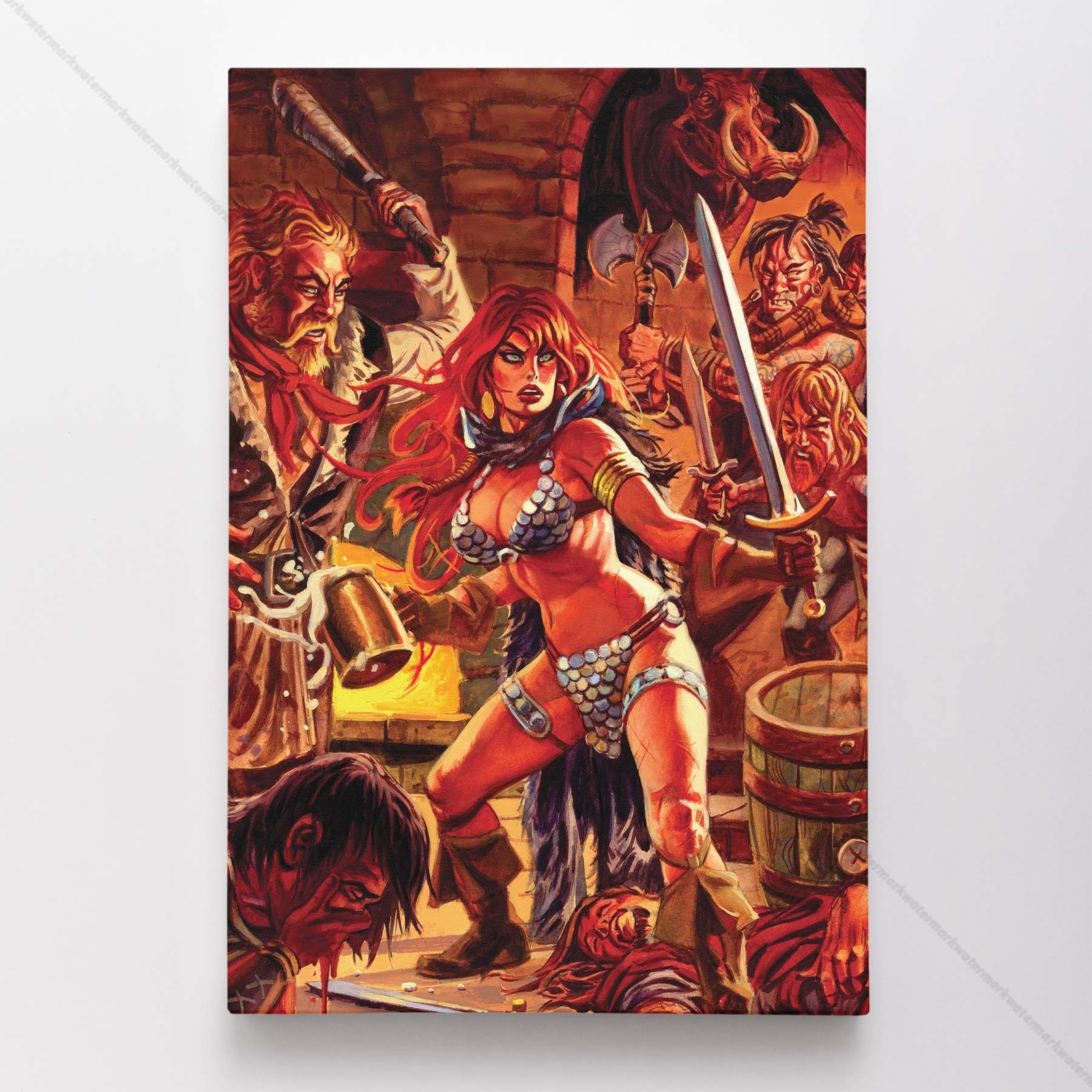 Red Sonja Poster Canvas Comic Book Art Print #1646