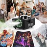 TEPU 800W Snow Maker Machines for Indoor Outdoors, Adjustable Snowflake Size with 9 Color Lights, Indoor and Outdoor Use, Snow Maker Machines for Indoor Outdoors for Parties Events,Black