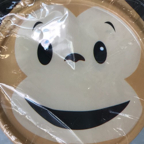 Animal Bowls Monkey Face With Lids Plastic Food Container Craft Storage 2pk