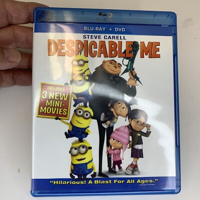 Despicable Me Steve Carell 3-Disc Combo Pack w/Digital Copy DVDs